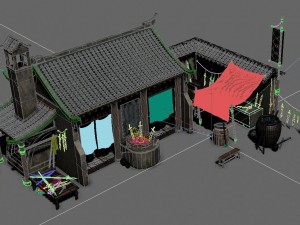 medium city - blacksmith shop 3D-Modell