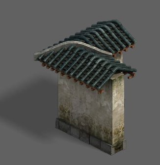 medium city - wall Modello 3D .c4d .max .obj .3ds .fbx .stl .blend 