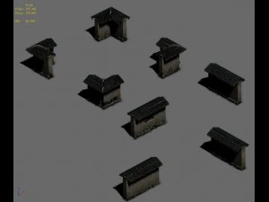 medium city - wall 3D Model