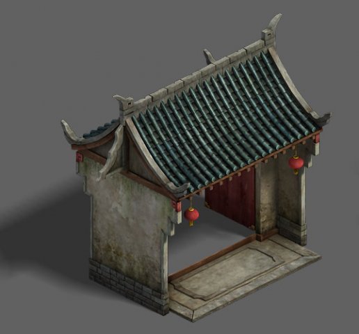 medium city - wall 02 Model 3D .c4d .max .obj .3ds .fbx .stl .blend 