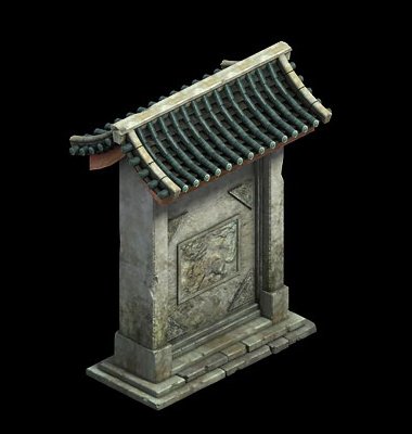 medium city - entrance 3D 모델 .c4d .max .obj .3ds .fbx .stl .blend 