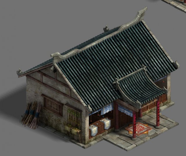 medium city - pharmacy Modelo 3D .c4d .max .obj .3ds .fbx .stl .blend 