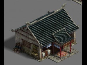 medium city - pharmacy 3D Model