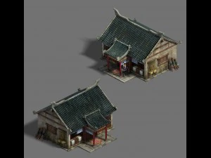 medium city - pharmacy 3D Model