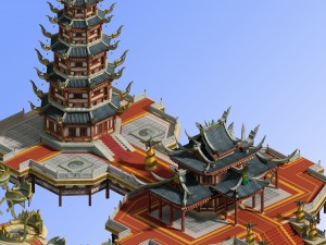 game model - chinese ancient architecture Modello 3D