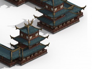 ancient chinese city - pub 01 Modèle 3D