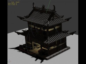 ancient chinese city - pub 01 3D Model