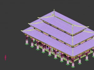 Chiny - bazylika pałacowa Model 3D