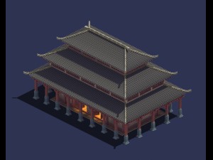 china - palace basilica 3D मॉडल