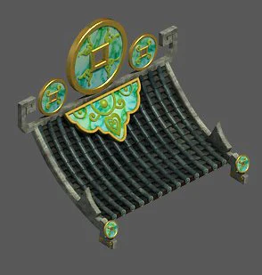 chinese architecture - coin roof 3D Model .c4d .max .obj .3ds .fbx .stl .blend 