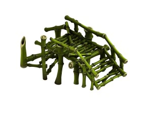 대나무 - 부러진 다리 3D 모델