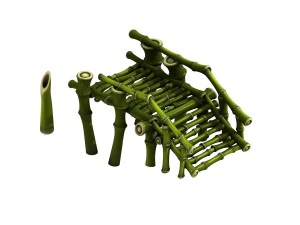 대나무 - 부러진 다리 3D 모델