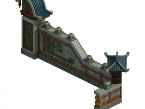 main city - city wall 3D Model