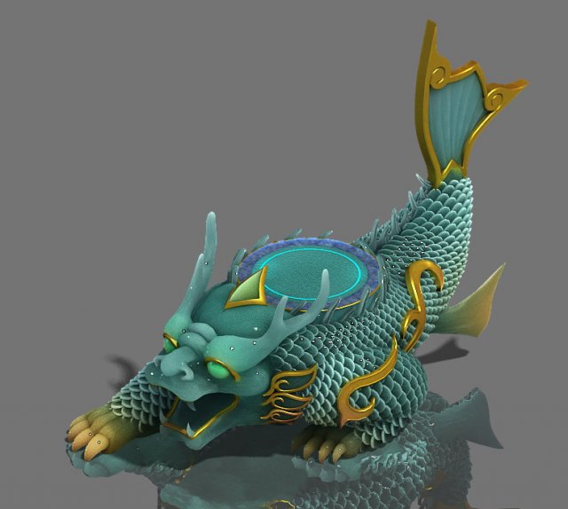 the main city fishing area - diaoyutai 3D मॉडल .c4d .max .obj .3ds .fbx .stl .blend 