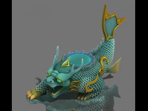 şehrin ana balık&ccedil;ılık alanı - diaoyutai 3D Model