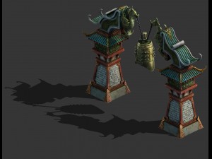 main city - steel bell 3D Model