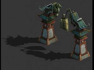 главный город - стальной колокол 3D Модель