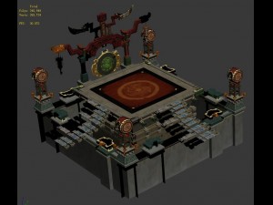 main city - arena 3D 모델