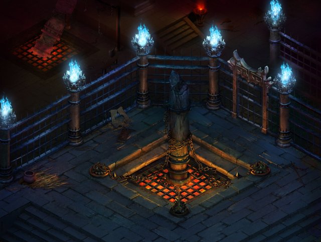 main city yamen dungeon interior 3D Модель .c4d .max .obj .3ds .fbx .stl .blend 