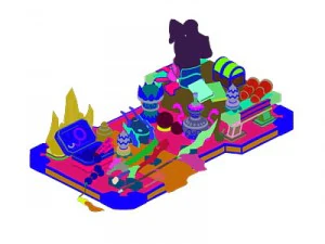 equipment stalls 3D Model