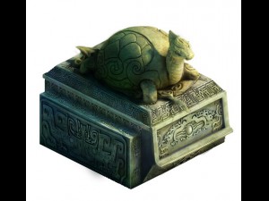 decorative stone carvings - turtle Modèle 3D