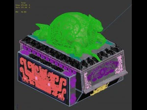 decorative stone carvings - turtle 3D Model