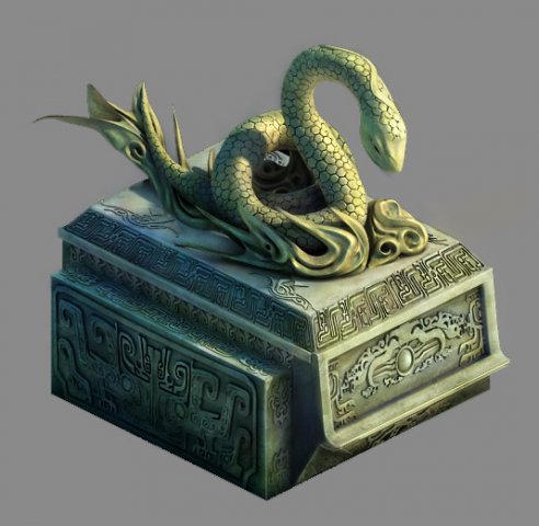 decorative stone - snake Model 3D .c4d .max .obj .3ds .fbx .stl .blend 