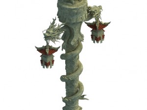 decorative column - long column 3D Model