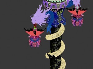 decorative column - long column 3D Model