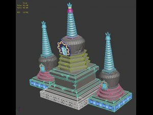 релігія - біла вежа 3D Модель