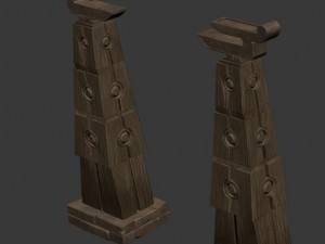 religion - decorative pillars Modelo 3D