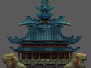 3d selection - interface building 3D 模型
