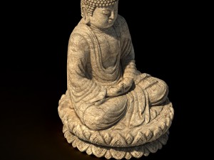 white chishan buddha 02 3D Модель