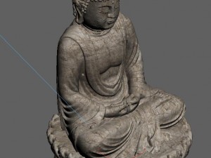 white chishan buddha 02 3D Модель