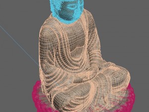 white chishan buddha 02 3D Модель