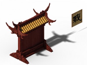 contest ring - bulletin board 3D Model
