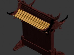 contest ring - bulletin board 3D Model