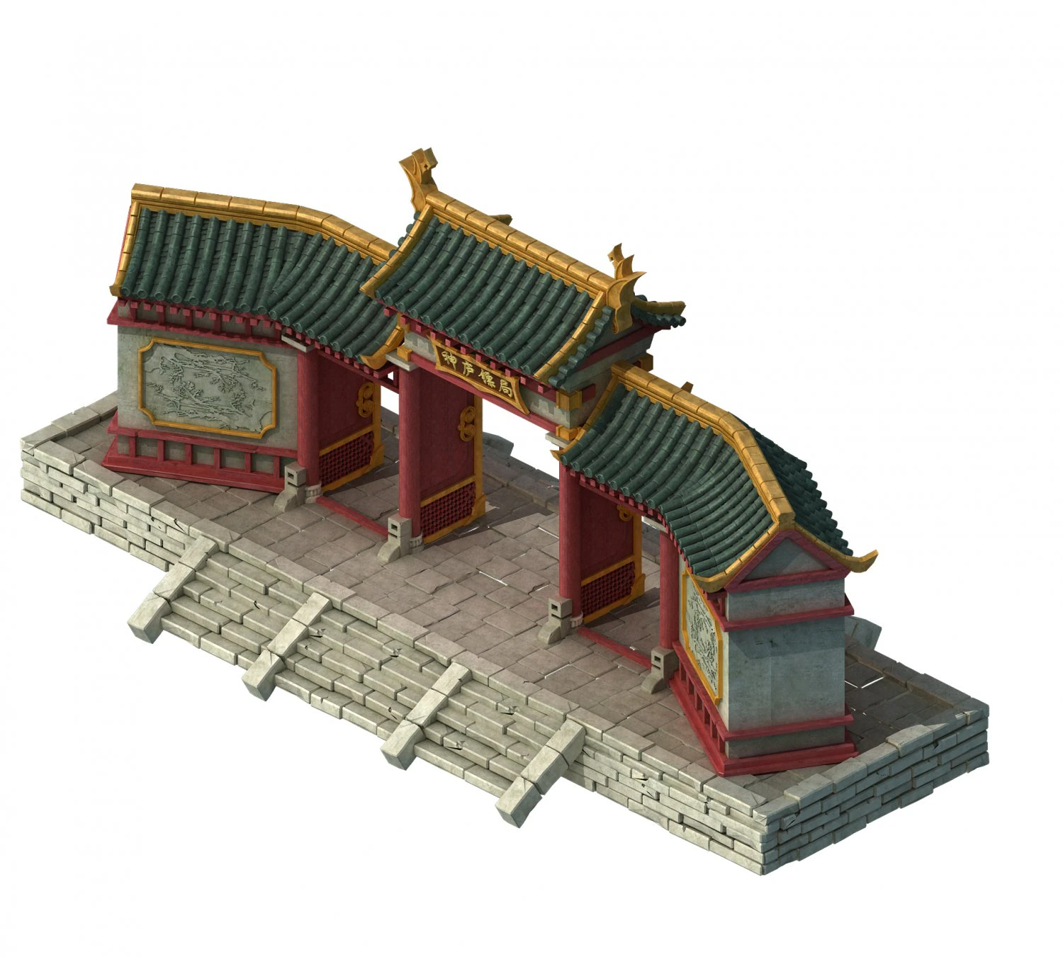 escort - gate 032 3D Model .c4d .max .obj .3ds .fbx .stl .blend