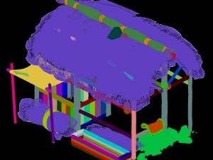 grassland building - stables 01 3D 모델