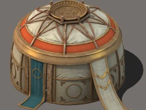 prairie architecture - tent 02 3D Model