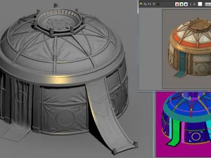 prairie architecture - tent 02 3D Model