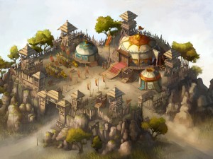 grassland building - tent 03 3Dモデル