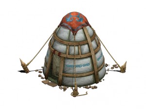 prairie - tent - obo 3D Model