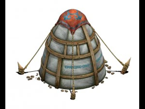 prairie - tent - obo 3D Model