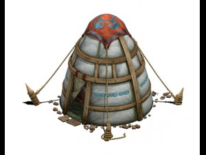 prairie - tent - obo Model 3D