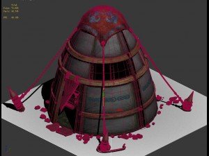prairie - tent - obo Model 3D