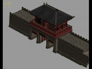 city gate - city wall - city cape 01 3D 모델