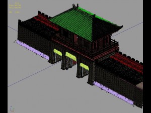 city gate - city wall - city cape 01 3D 모델