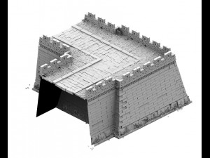 city gate - city wall - city corner 02 3D Model
