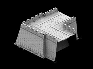 city gate - city wall - city corner 02 3D Model